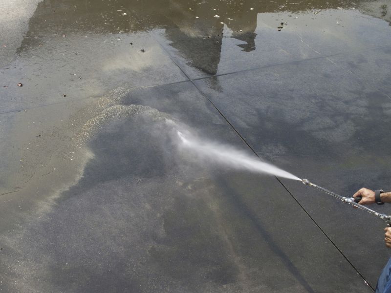Garage Floor Power Washing