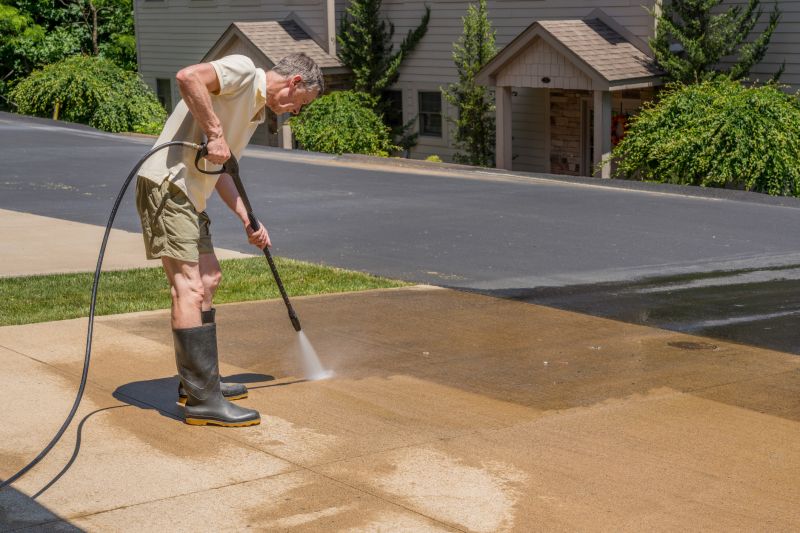 Cleaning driveway surfaces